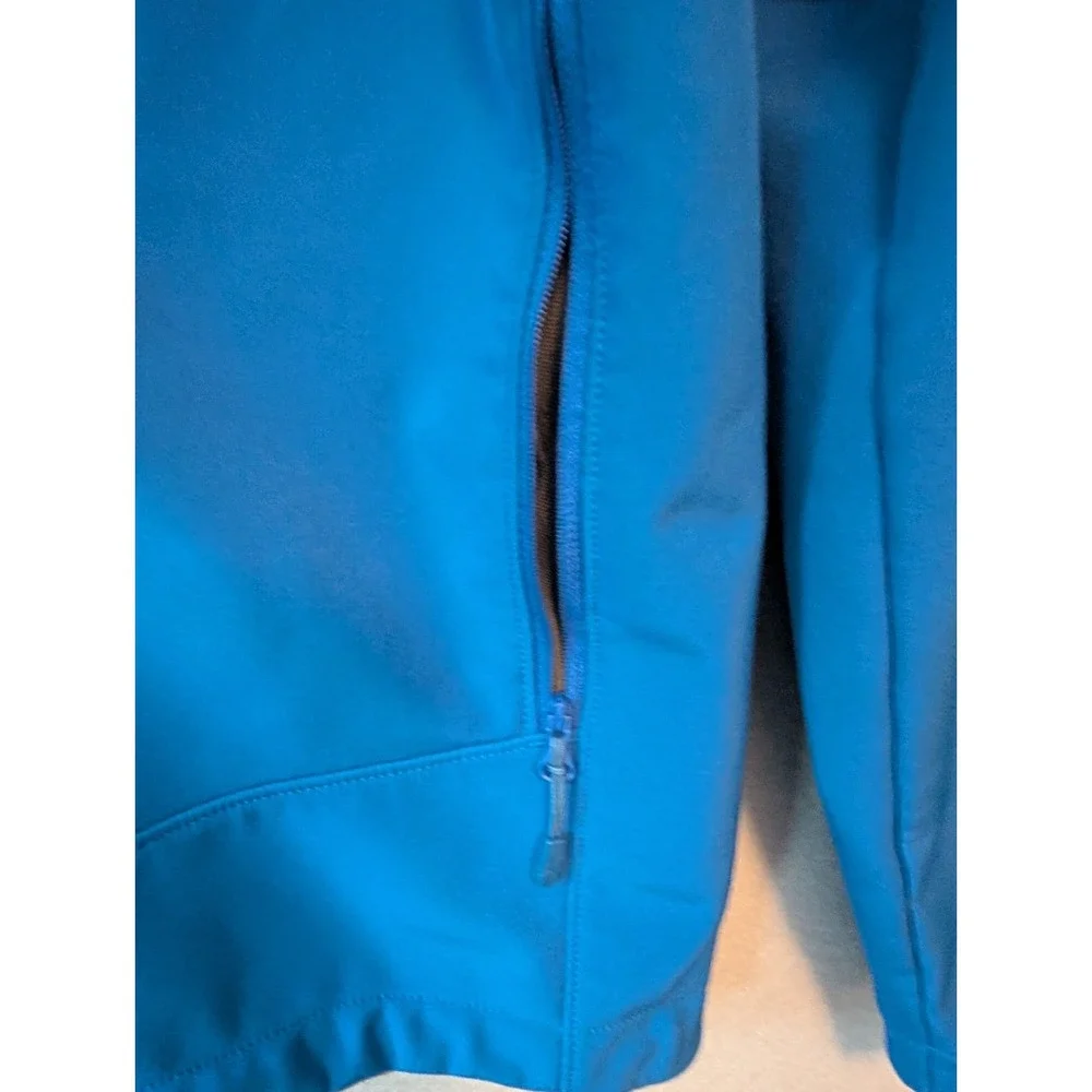 Mountain Hard Wear Men‎ Small Polar Tek Full Zip Softshell Jacket Nightfall Blue